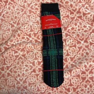 3 PAIRS FOR $5.00 Wondershop Plaid Socks in Black, Green, and Red